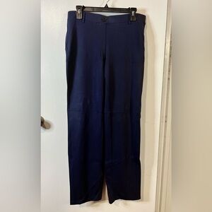 Betabrand Navy Blue Dress Pants Classic Straight Leg